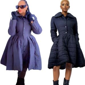 Elegant Black Quilted Dress